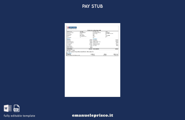 modello di busta paga bancaria India HDFC in stile verificato